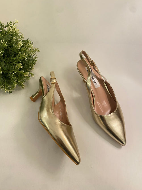 Decollette con tacco 5cm sottile