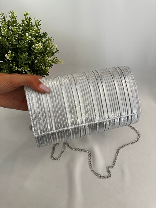 Pochette elegante plisse