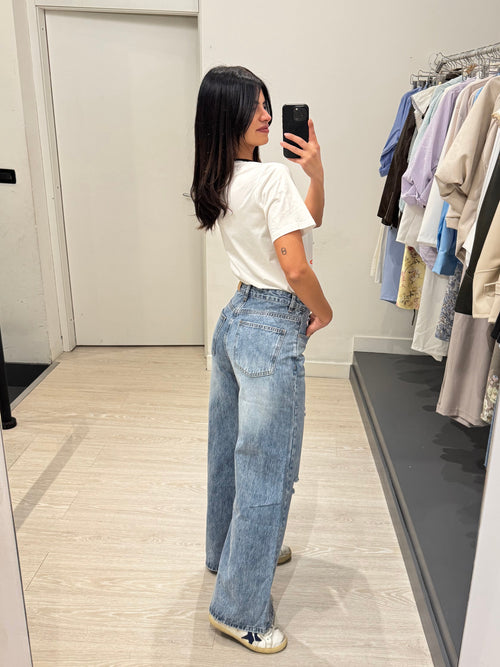 Jeans palazzo strappi Molly willow wide