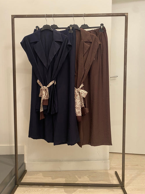 Completo Gilet con foulard