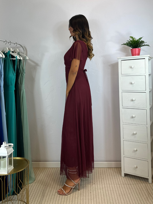 Abito Giulia cerimonia tulle manica