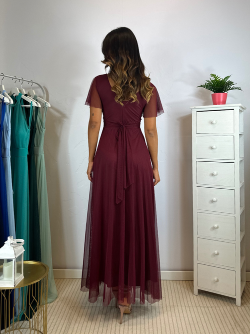 Abito Giulia cerimonia tulle manica