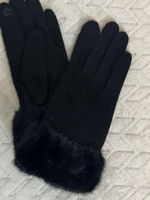 Guanti con pelo