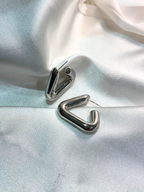 Orecchini triangolo bombato