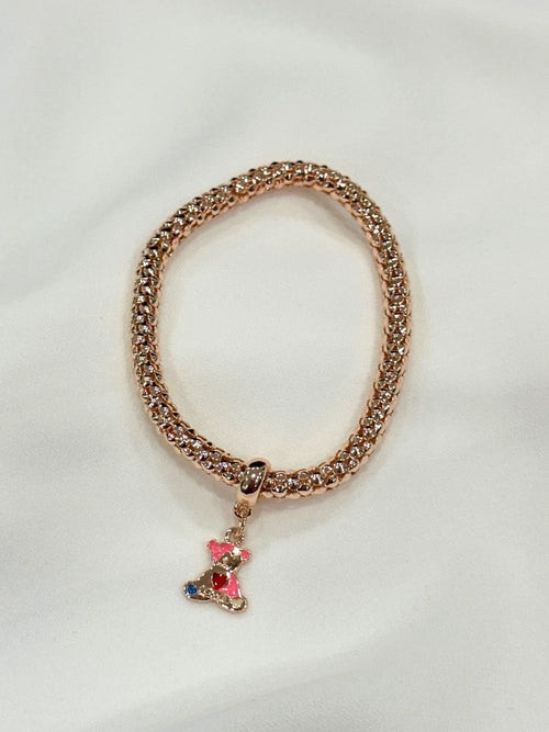 Bracciale con ciondolo orsetto