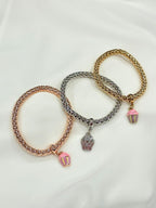 Bracciale con ciondolo cupcake