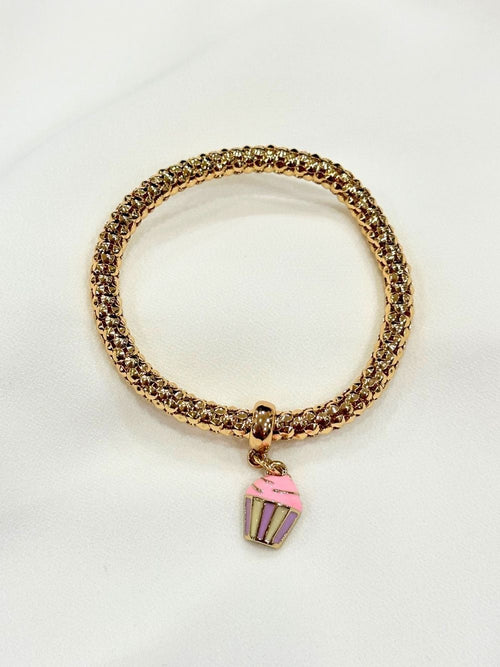Bracciale con ciondolo cupcake