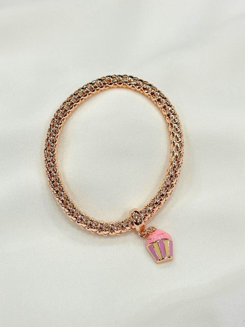 Bracciale con ciondolo cupcake