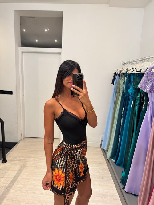 Shorts pareo leopardo