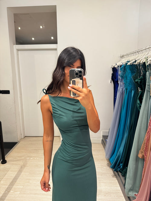 Vestito lungo lacci e schiena nuda