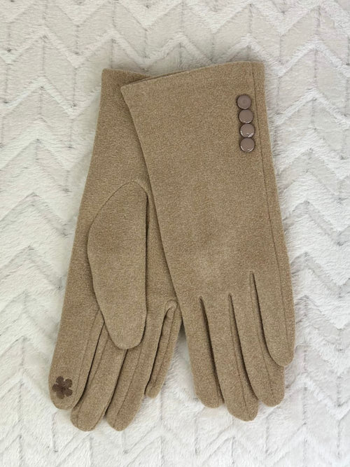 Guanti viscosa bottoni