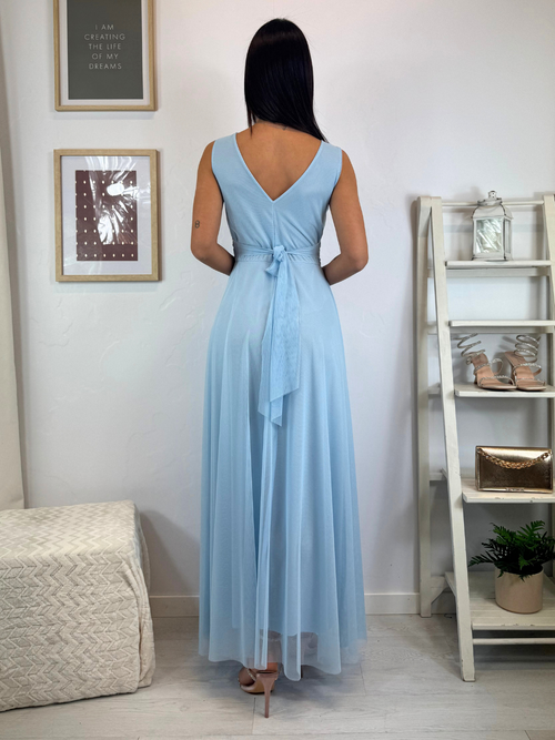 Abito Giulia cerimonia tulle smanicato