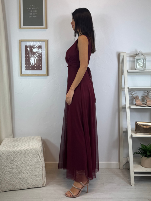 Abito Giulia cerimonia tulle smanicato
