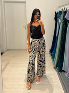 Pantalone viscosa geo palazzo
