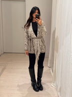 Cardigan accappatoio tribale