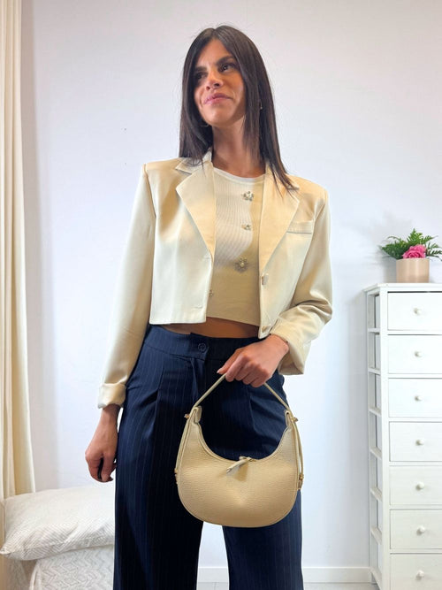 Borsa piccola vera pelle a mano