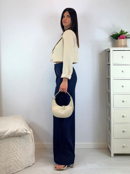 Borsa piccola vera pelle a mano