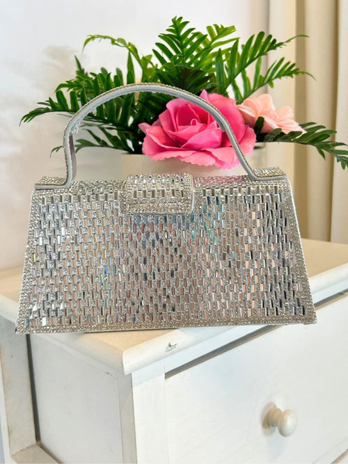 Borsa piccola strass e fibbia