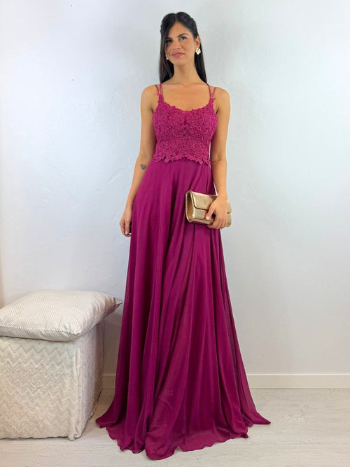 emmarcon Abito da Cerimonia Donna in Chiffon Damigella Vestito Lungo Elegante Floreale da Festa Party (44 emmarcon Abito da Cerimonia Donna in Chiffon Damigella Vestito Lungo Elegante Floreale da Festa Party (44