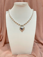 Collana perle e cuore