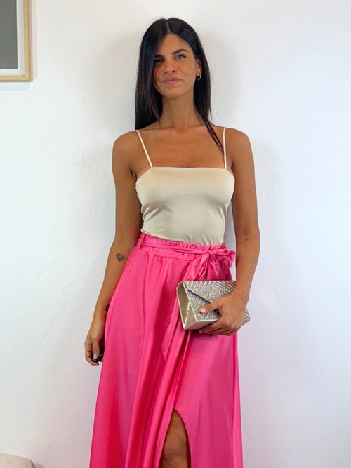Pochette busta strass davanti
