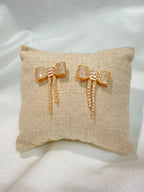 Orecchini fiocco strass