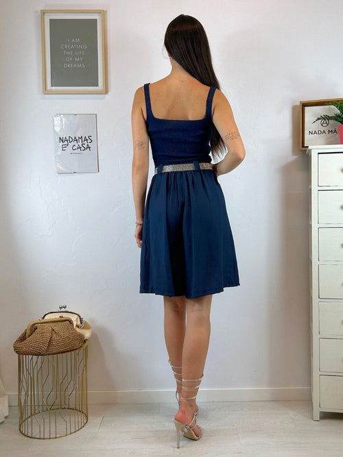 Shorts bermuda effetto lino