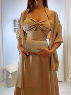 Pochettte lurex incrocio