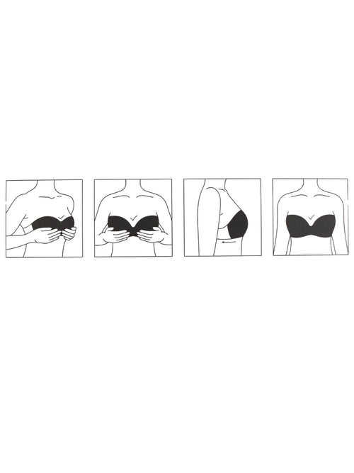Reggiseno fascia autoadesivo schiena nuda