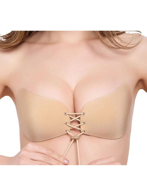 Reggiseno autoadesivo a farfalla con laccio
