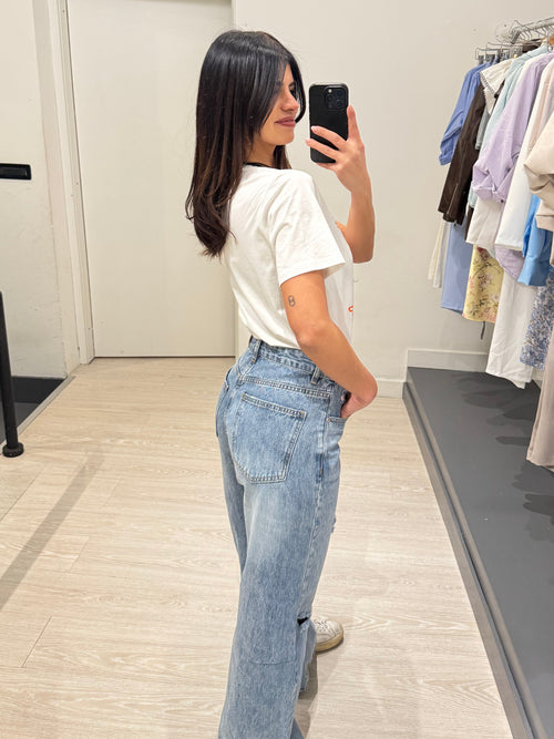 Jeans palazzo strappi Molly willow wide