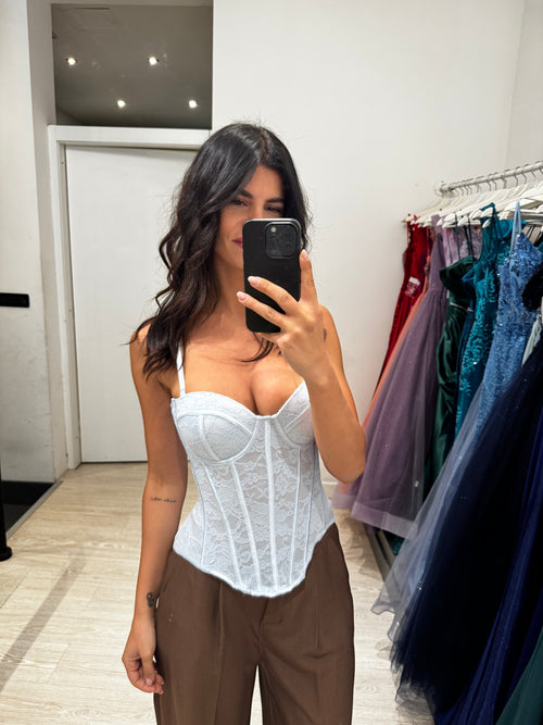 Corsetto pizzo strutturato