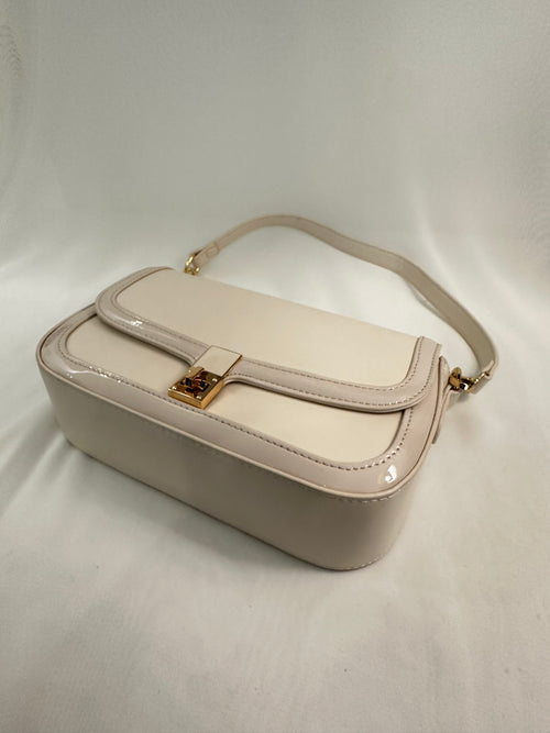 Borsa spalla con catena ecopelle