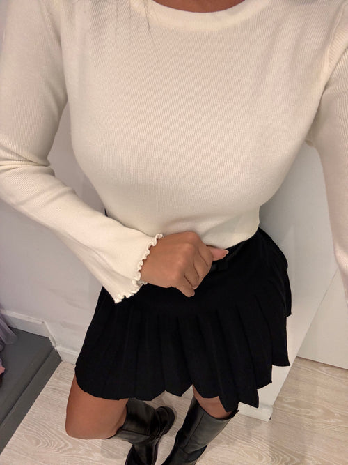 Maglia basic manica scampanata