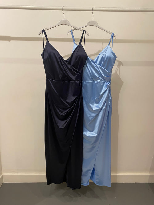 Abito maxi raso longuette tubino spacco