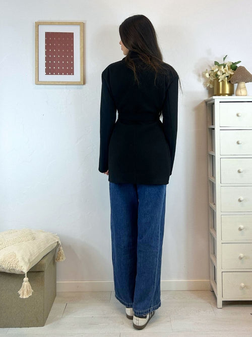 Cappotto corto con cintura