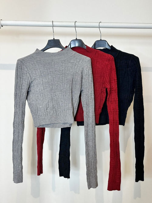 Maglioncino crop greche