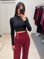 Maglioncino crop greche