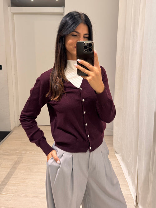 Cardigan bottoni gioiello