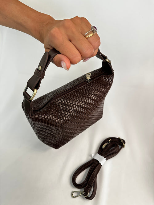 Borsa piccola intrecci ecopelle