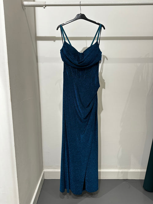 Abito lungo Lurex sirena corpetto strutturato