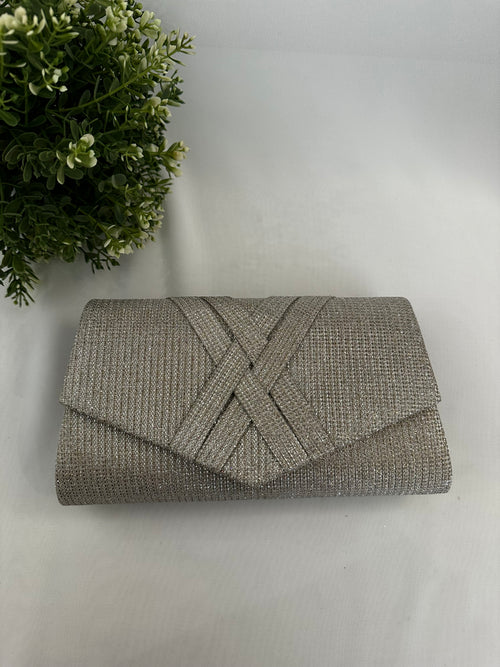 Pochettte lurex incrocio