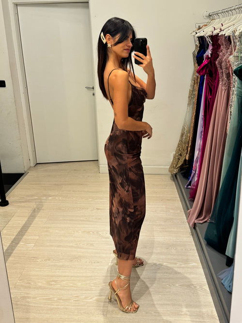 Vestito lungo tulle fantasia