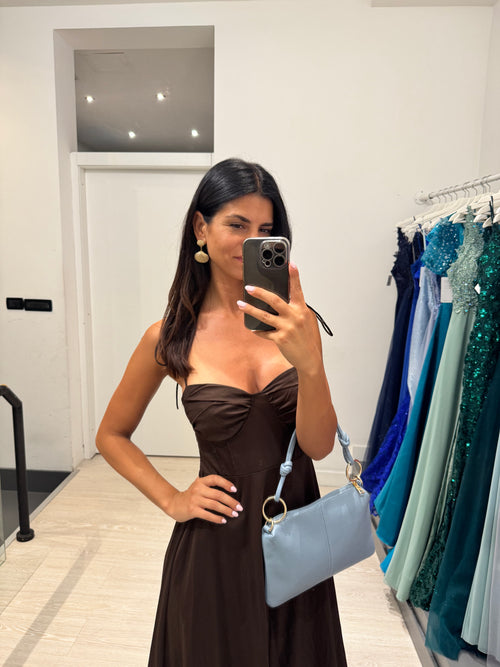 Vestito lungo cotone laccetti