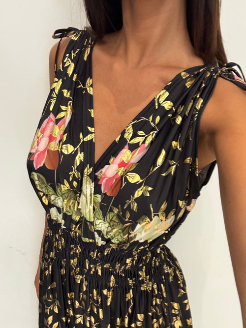 Vestito lungo fantasy viscosa