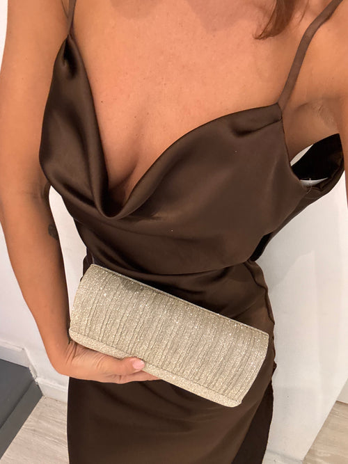 Pochette lurex rilievo