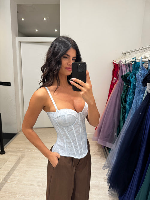 Corsetto pizzo strutturato