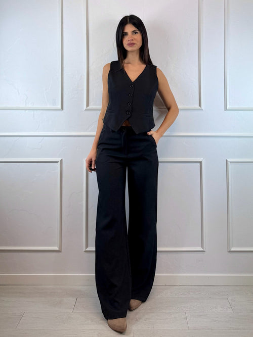 Gilet corto bottoni