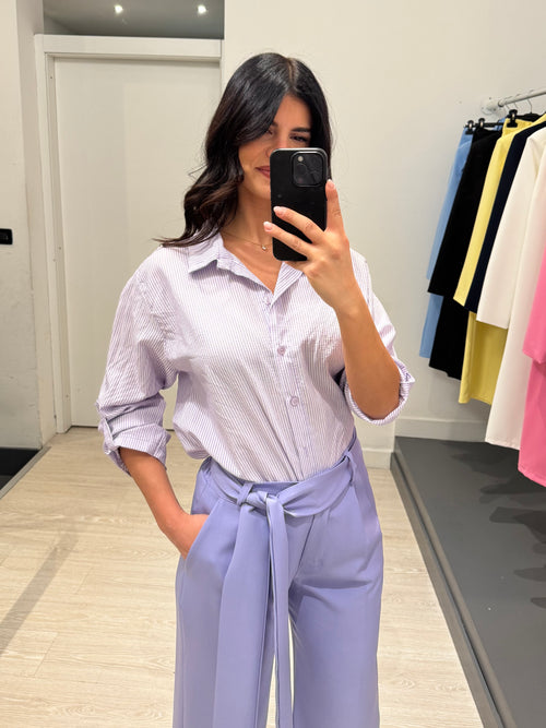 Camicia riga con colletto