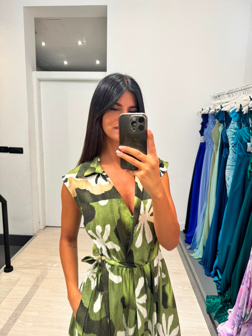 Vestito lungo kimono fantasia
